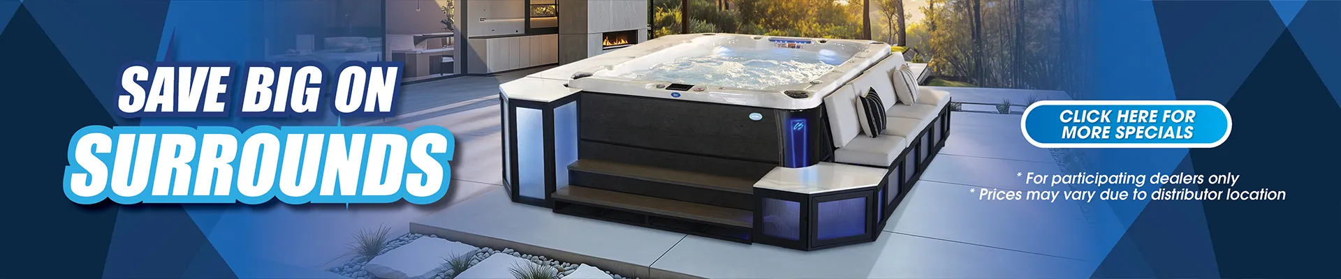 Calspas hot tub being used in a family setting - Perris